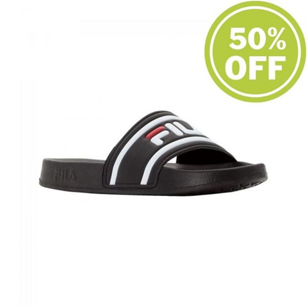 Fila Morro Bay Retro Bay Women's Sandals - Black,NZ 782-47825